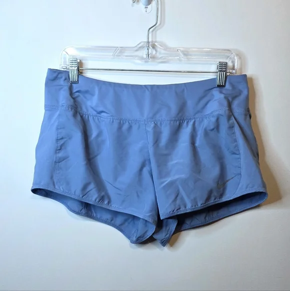 Nike Dri-Fit Crew Running Shorts Blue Size Large - Picture 1 of 11